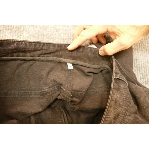 Men's Vivere Black Baggy Denim Jeans With Colt Gun Embroidery Size 34 Waist x 30 - Picture 9 of 11